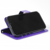 Samsung Galaxy S24 Case Hülle - Premium Flip Leder Tasche - Violett