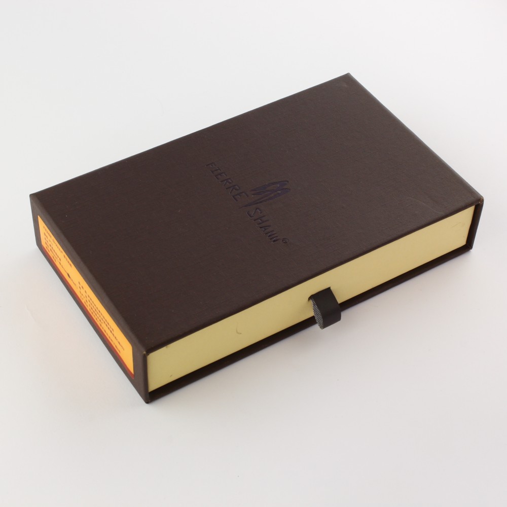 Hülle iPhone 15 Pro - Flip Fierre Shann Echtleder - Rot