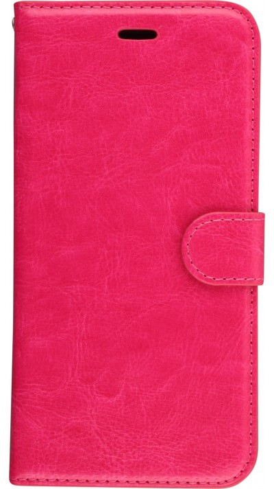 Hülle iPhone 11 Pro Max - Premium Flip Leder Tasche - Dunkelrosa