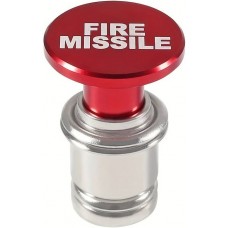 Fun Knopf Ersatz Universal Zigarrenanzünder 12V FIRE MISSILE lustige Dekoration Autoinnenraum - Rot