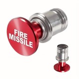 Fun Knopf Ersatz Universal Zigarrenanzünder 12V FIRE MISSILE lustige Dekoration Autoinnenraum - Rot