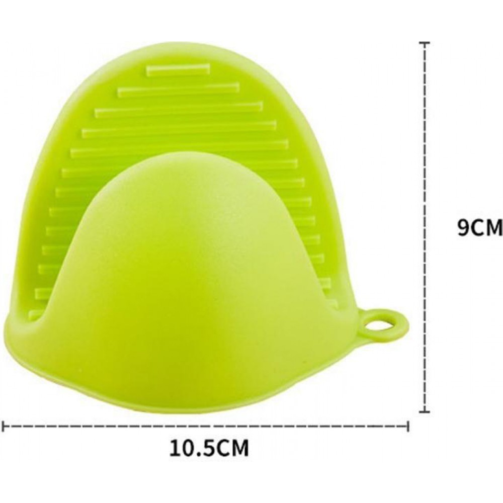 Gants de protection en silicone résistant à la chaleur de taille universelle pour le four - Jaune