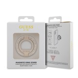 Guess Magnetring Telefonhalter mit Strass kompatibel Magsafe - Gold