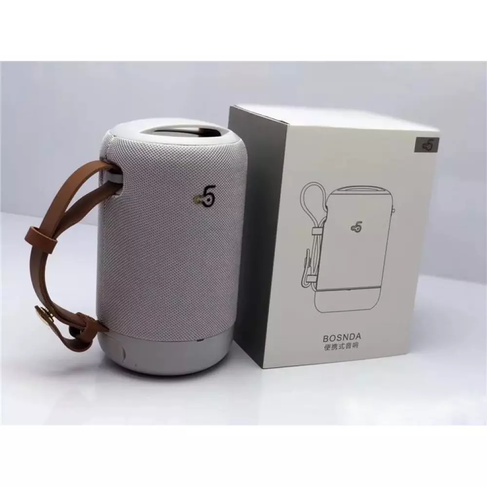 Bosnda Enceintes Bluetooth portables sans fil - Waterproof étanche IP65 + son surround 3D - Blanc