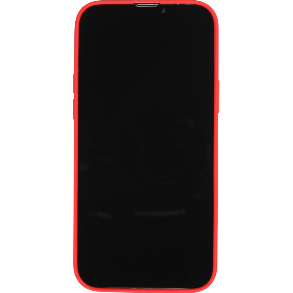 iPhone 15 Pro Max Case Hülle - Soft-Shell silikon cover mit MagSafe und Kameraschutz - Rot