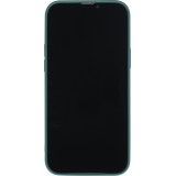 iPhone 15 Pro Case Hülle - Soft-Shell silikon cover mit MagSafe und Kameraschutz - Dunkelgrün