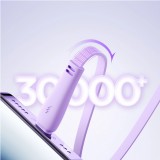 Joyroom 3 en 1 câble rétractable 1m USB-A vers USB-C + Lightning + microUSB - Blanc