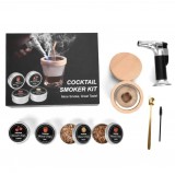 Kit fumoir cocktail avec brûleur premium wood bois fumé pour smoker du whisky et du bourbon