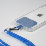 Halsband universal Zubehör Adapter für Smartphone Hüllen Handykette elegant - Blau