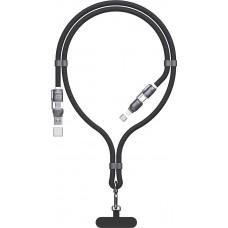 Lani&egrave;re c&acirc;ble 4 en 1 Dudao L20MAX USB-A / USB-C / Lightning PD QC 65W (1.5 m) - Noir