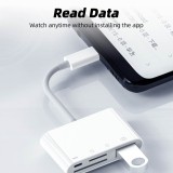 USB-C-Lesegerät für SD- & Micro-SD-Speicherkarten und USB (4 in 1) für MacBook & iPad - Weiss