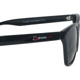 Lunettes de soleil UV400 avec cadre en plastique PhoneLook - Noir