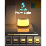 Schlafger&auml;t Wiederaufladbare Wei&szlig;es Rauschen Maschine mit bunten Lichtern (24 beruhigende Kl&auml;nge und Timer) f&uuml;r Kinder und Erwachsene