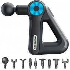 Massagepistole - Wiederaufladbare Massagepistole mit gro&szlig;er Kapazit&auml;t, 9 Intensit&auml;tsstufen / 9 Massagek&ouml;pfe