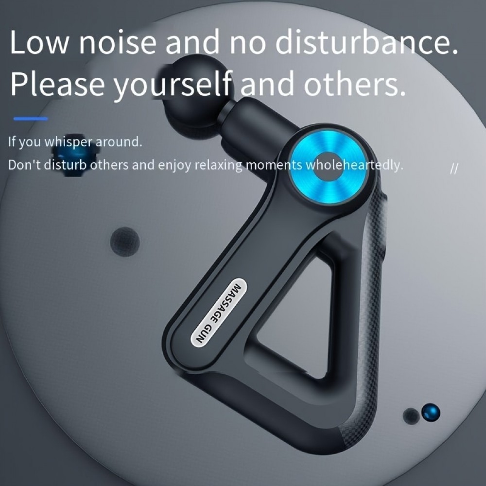 Massagepistole - Wiederaufladbare Massagepistole mit gro&szlig;er Kapazit&auml;t, 9 Intensit&auml;tsstufen / 9 Massagek&ouml;pfe