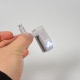 Module charnière de porte à lumière LED pour l'éclairage dans meubles et tiroirs (1 pièce) - Gris