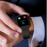Montre connectée smartwatch Choetech WT001 Bluetooth 5.0 étanche IP67 (fonction de réponse aux appels, modes sport multiples) - Noir
