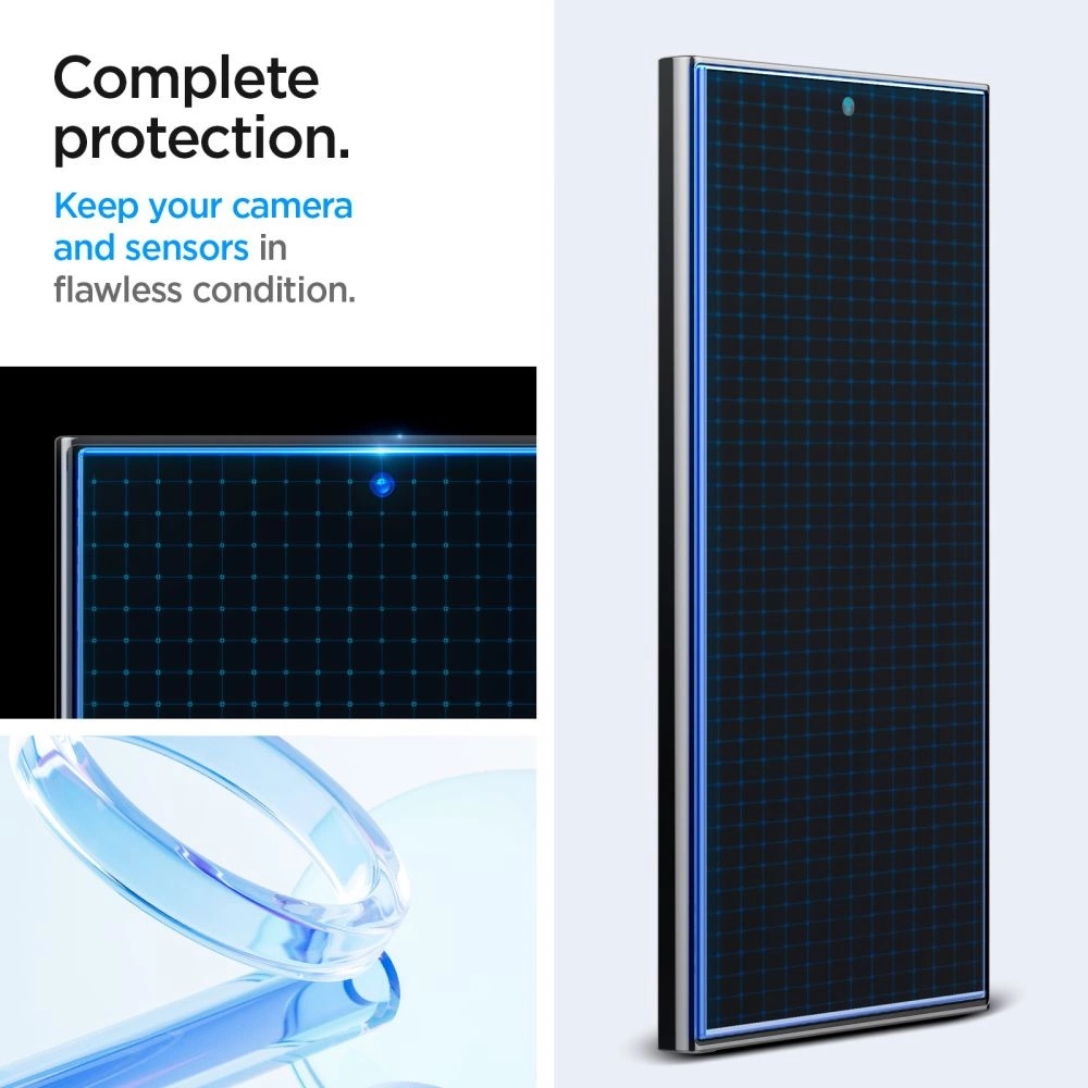 Pack de 2 vitres de protection Spigen Glas.tR EZ Fit avec syst&egrave;me d'installation facile - Galaxy S24 Ultra