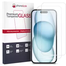 Pack de 2 vitres de protection d'écran en verre trempé - iPhone 15