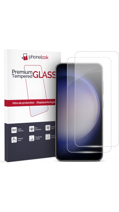 2er Set Panzer Glas Displayschutzfolie - Galaxy S23+