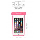 Pochette étanche waterproof pour smartphone avec capacité tactile PhoneLook - Rose
