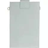 Elegante universelle Smartphone Umhängetasche aus veganem Leder inkl. Umhängegurt aus Leder (vegan) - Hellblau