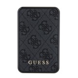 PowerBank Guess kompakt 10000mAh Leinwand Kunstleder mit Monogramm tragbare Ladegerät und Autonomieanzeige - Grau