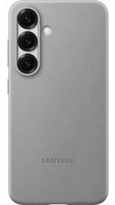 Coque Samsung Galaxy S25 - Premium en cuir vegan Backcover KindSuit - Gris