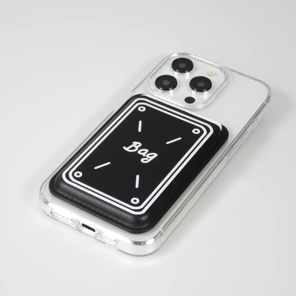 Porte-cartes premium magnétique avec aimants forts - Compatible avec Apple MagSafe  - Design nr 14