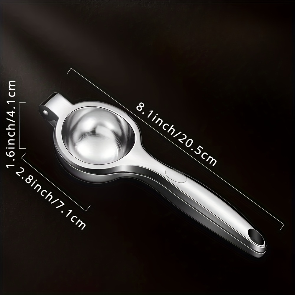 Manuelle Zitruspresse aus Edelstahl f&uuml;r Zitrone und Limette - Silber