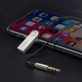 Récepteur audio Bluetooth 5.0 Baseus BA01 adaptateur câble AUX jack - Noir