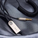Récepteur audio Bluetooth 5.0 Baseus BA01 adaptateur câble AUX jack - Noir