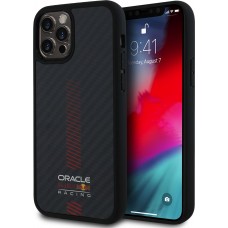 Coque iPhone 12 / 12 Pro - Red Bull Racing Carbon Powerbar MagSafe - Noir
