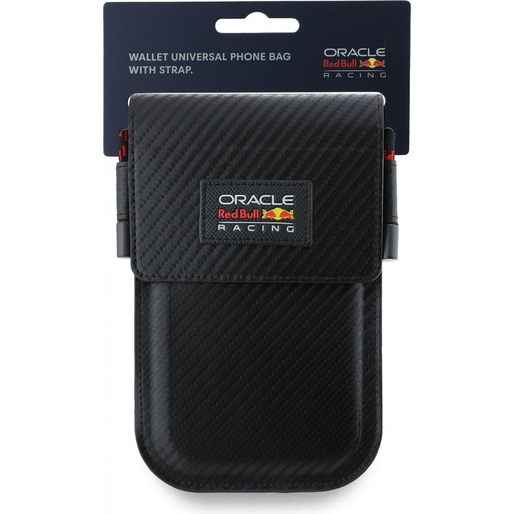 Red Bull Racing pochette universelle look carbon - Noir
