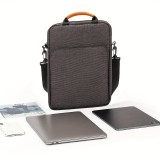Sac à bandoulière sac à main portable imperméable pour iPad + Laptop + MaxBook 13 pouces - Noir