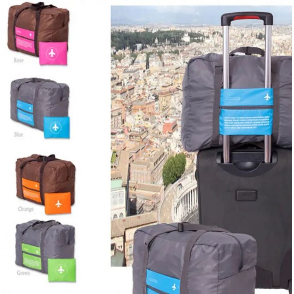 Faltbare und wasserfeste Reisebegleiter-Tasche mit 32L Füllvolumen - Grün