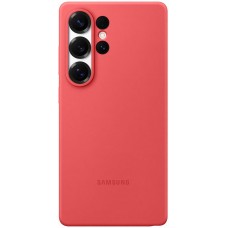 Galaxy S25 Ultra Case H&uuml;lle - Samsung Original Silikon - Rot