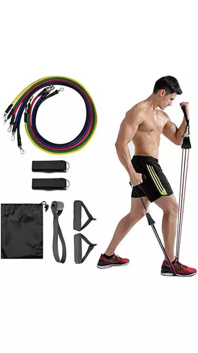 Elastische Gewichtseile Bodybuilding-Set Sport/Fitness Bänder (5Kg-45Kg)