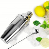 Komplettset (5 Teile) Cocktailshaker - Edelstahl Barwerkzeuge für Mixologie - Silber