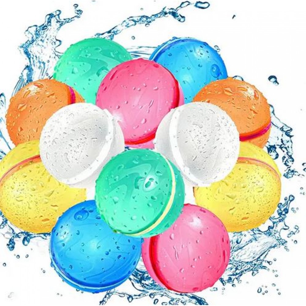 Wiederverwendbare Silikon-Wasserbomben (7-teiliges Set) mit Magnetverschluss - Multicolor