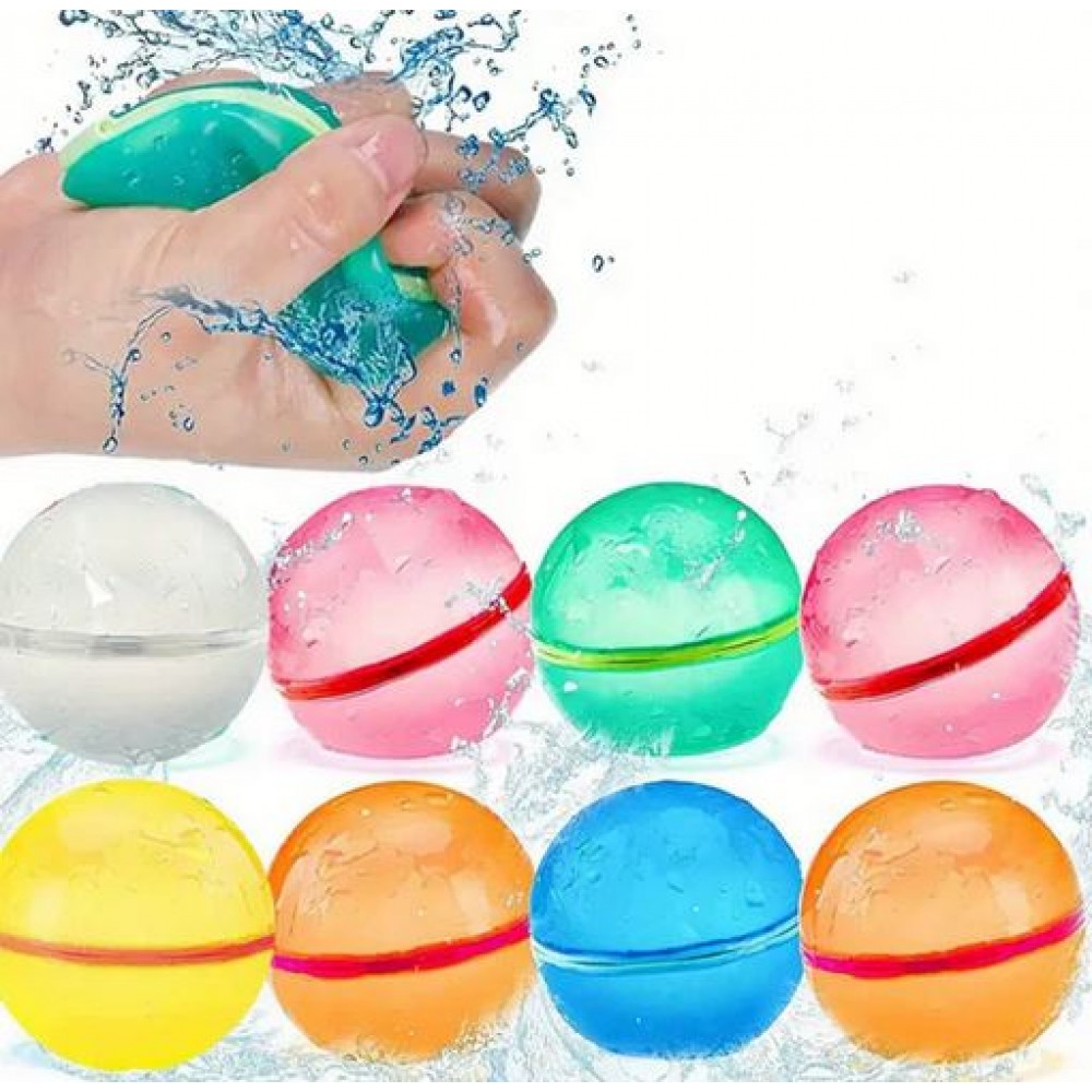 Wiederverwendbare Silikon-Wasserbomben (7-teiliges Set) mit Magnetverschluss - Multicolor