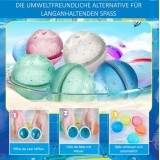 Wiederverwendbare Silikon-Wasserbomben (7-teiliges Set) mit Magnetverschluss - Multicolor