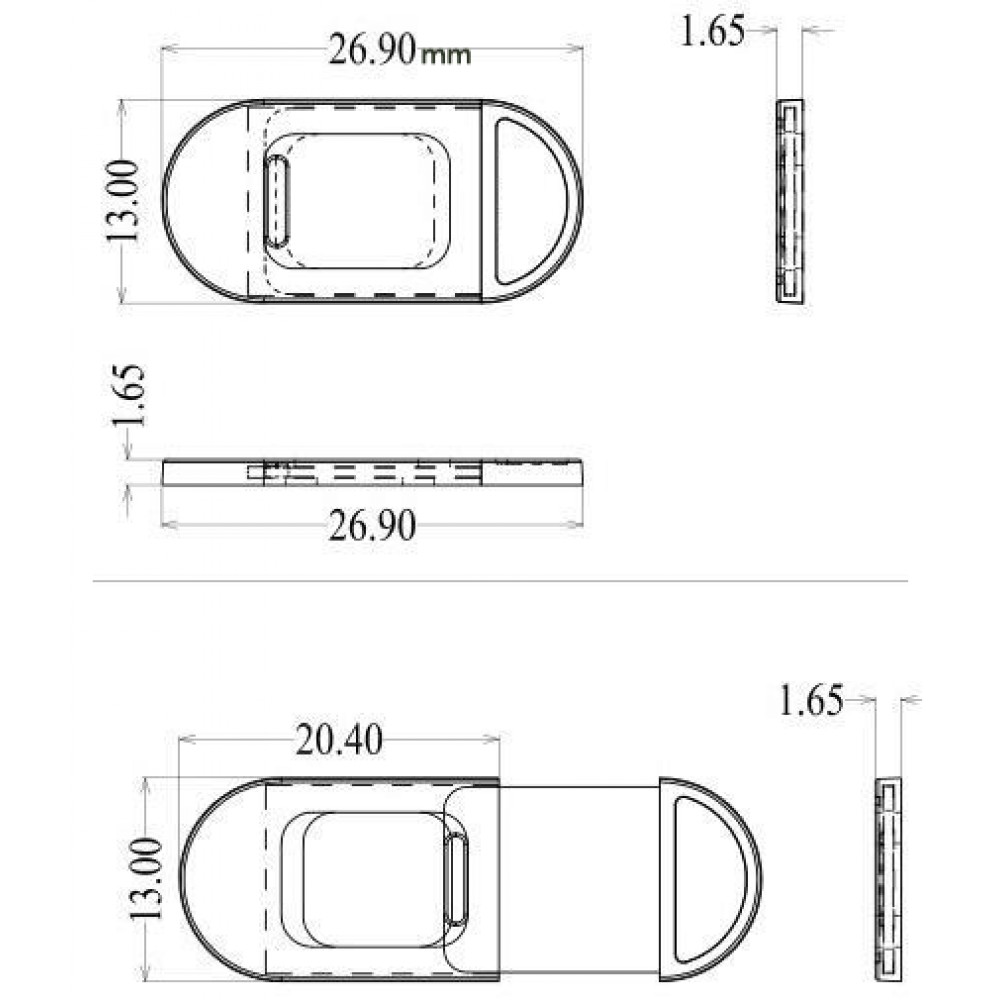 Autocollant de protection cache webcam