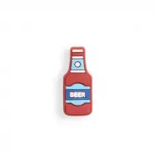 Charm bijou 3D pour coque avec trous style Crocs - Beer Bottle