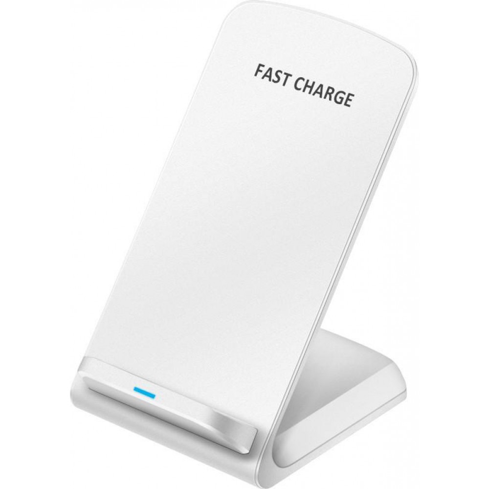 Support universel sans fil pour smartphone QI - Station de recharge wireless à charge rapide - Blanc