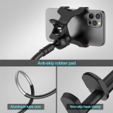 Flexibler und bewegbarer Handyhalter 1.3 Meter mit Universalklammer für Tischkante - Schwarz