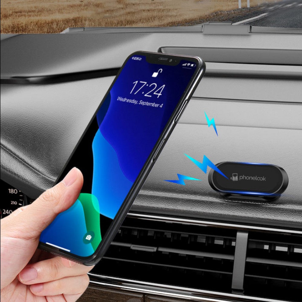 Support smartphone universel magnétique pour voiture PhoneLook - Noir