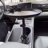 Support universel pliable avec assiette pour la voiture avec emplacement pour le téléphone - Noir