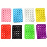 Universal Smartphone Halterung - Selbstklebender Silikon Aufsatz mit Saugnäpfen zum Befestigen - Hellblau