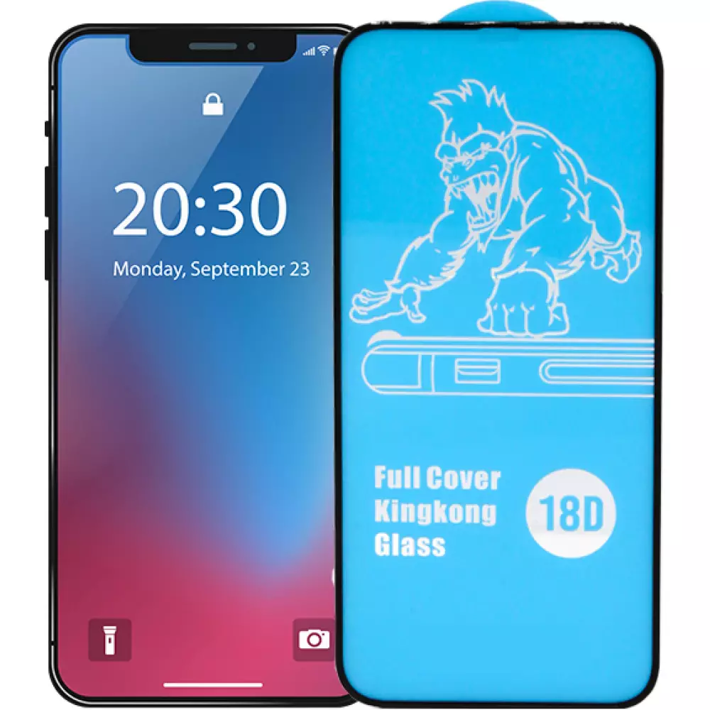 Tempered Glass iPhone 17 Pro Max - Vitre de protection d'écran intégrale avec bord en silicone anti-choc